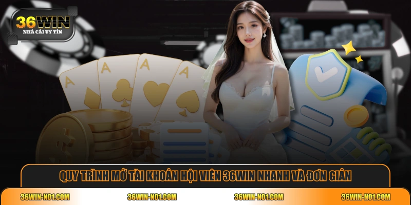 Quy trình mở tài khoản hội viên 36WIN nhanh và đơn giản